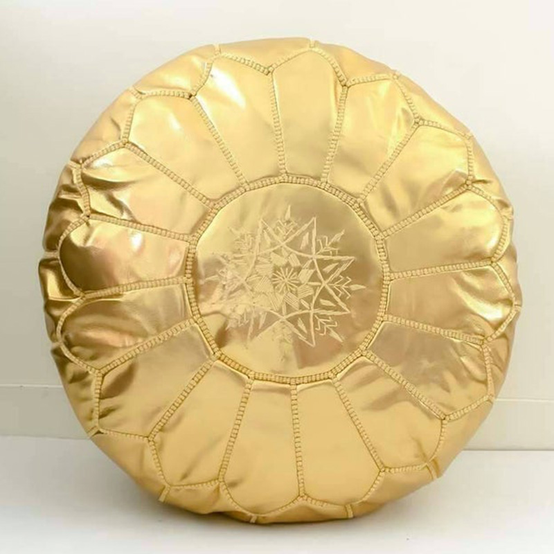 Gold Moroccan Pouf
