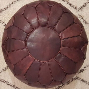 chocolate brown Pouf