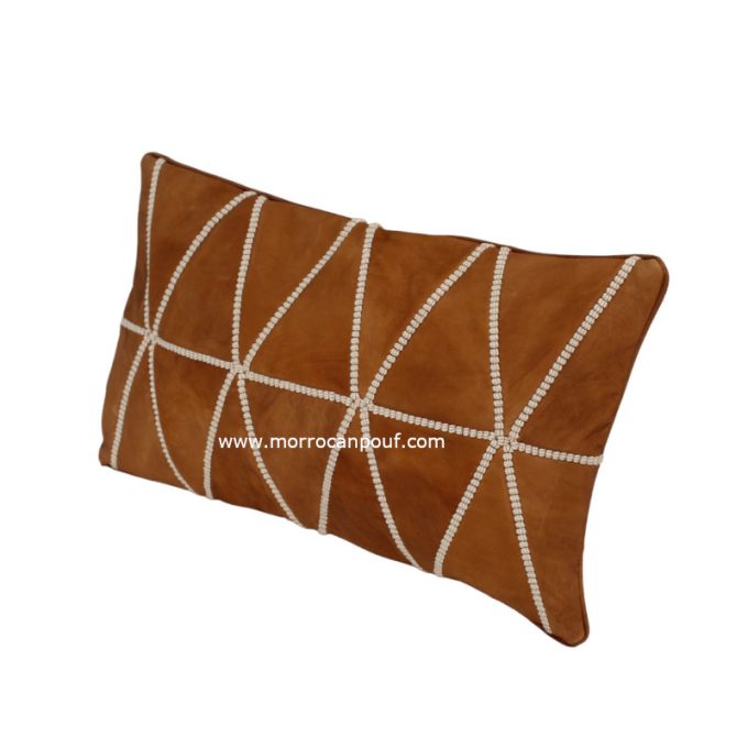 Large Leather Pillow